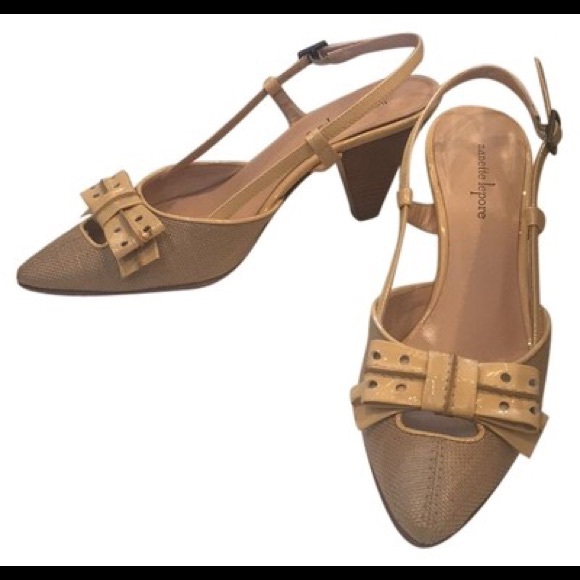 ✨Nanette Lepore Tan Yellow Heels✨ - Picture 3 of 9